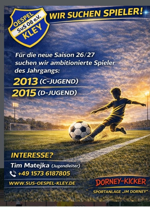 C + D Jugendspieler