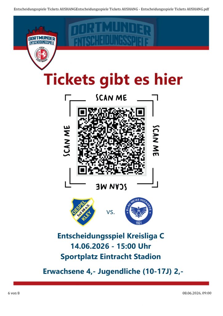 Ticketing Entscheidungsspiel
